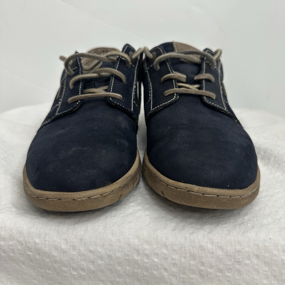 41 Josef Seibel Steffi 59 Waterproof Navy Blue Leather Casual Sneaker 10 Womens - Picture 3 of 14
